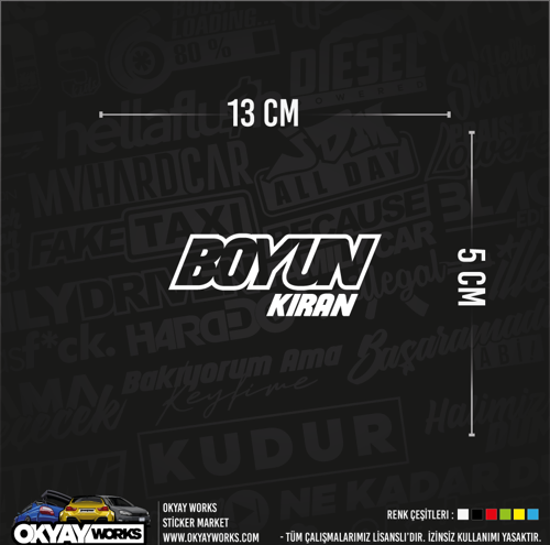 Boyun Kıran Sticker - Hologram