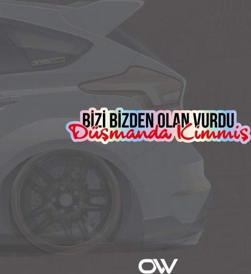 Bizi Bizden Olan Vurdu Hologram Sticker