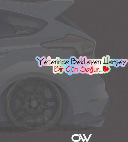 Yeterince Bekleyen Herşey Hologram Sticker