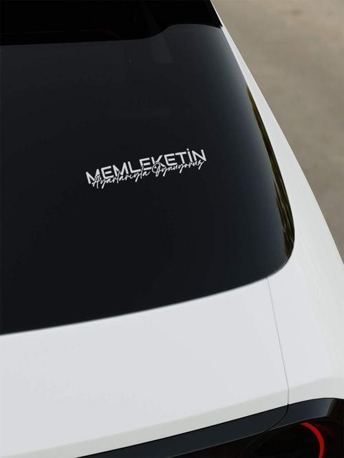 Memleketin Ayarlarıyla Oynuyoruz Sticker - Beyaz