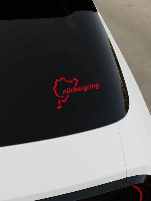 Nürburgring Sticker - Kırmızı - Kırmızı