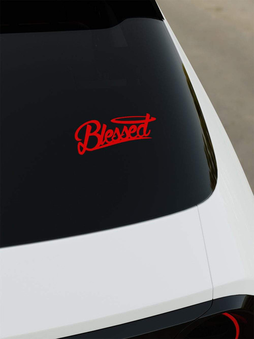 Blessed Sticker - Kırmızı - Kırmızı
