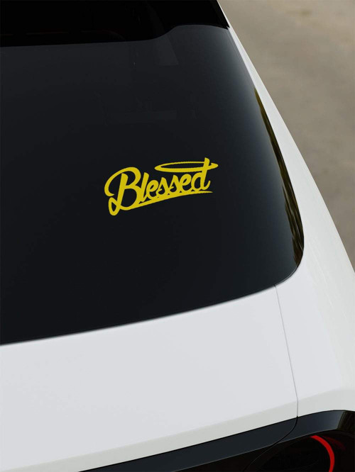 Blessed Sticker - Sarı - Sarı