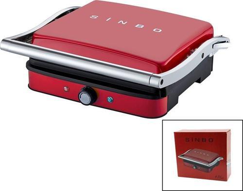 KIRMIZI IZGARA VE TOST MAKİNESİ AYARLANABİLİR ISI 180 DERECE AÇILABİLİR ÜST GÖVDE SSM-2571 (2818)