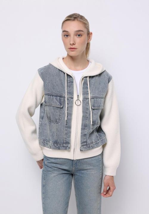 Regular Fit Kadın Beyaz Hırka