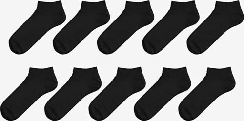 Accessorıes Siyah Erkek Patik Çorap 10'Lu