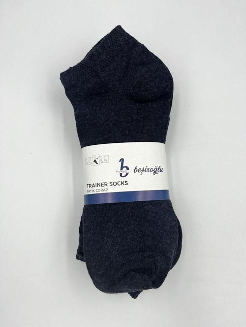 6 Çift Pamuk Kısa Basic Patik Çorap Koku Yapmaz Terletmez