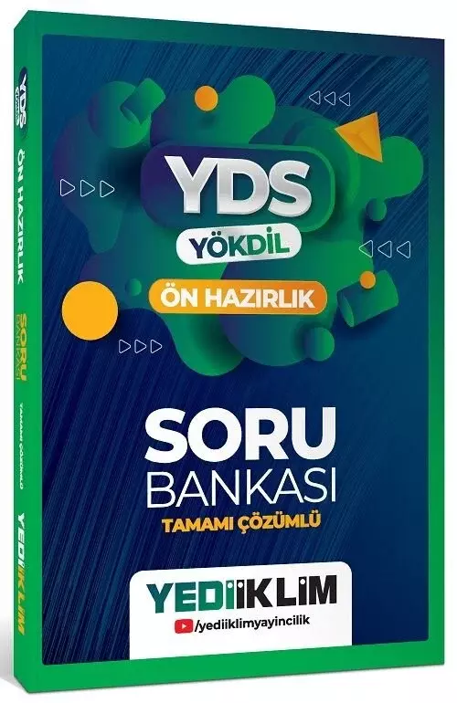 Yediiklim YDS YÖKDİL Soru Bankası Çözümlü Yediiklim Yayınları