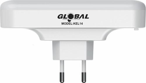 KEL014 Mini Şarjlı LED Işıldak (Priz Tipi Acil Durum Lambası)