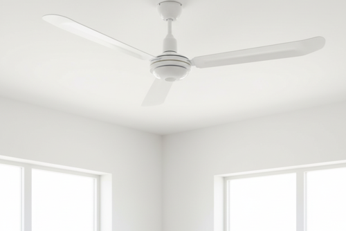 BEYAZ BİKEL TAVAN VANTİ 80W 56"(142CM) SAÇ TAVAN VANTİLATÖR - Beyaz