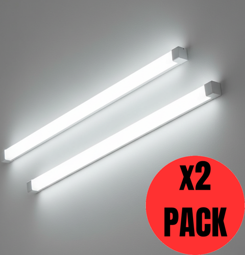 GFL155 Eco Yatay Bant Armatür 2'li  18W 1600 Lümen - 4000K - Doğal Beyaz