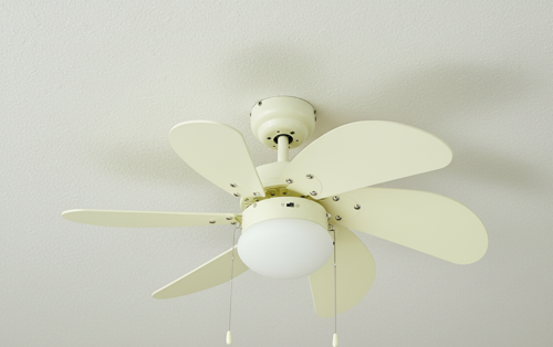 KCF281 DEKORATİF TAVAN VANTİ 60W 30"BEYAZ AHSAP TAVAN VANTİLATÖR -  Ahşap