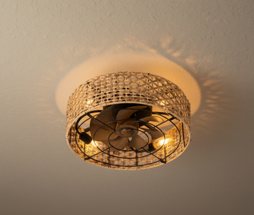 KCF305 HASIR TAVAN VANTİ 15W 20"HASIR TAVAN VANTİLATÖR -Açık Kahverengi