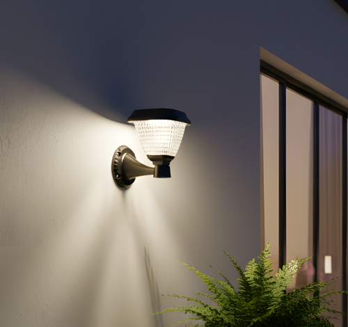 KBA777 SOLAR BAHÇE ARMATÜRLERİ 30W DUVAR APLİK