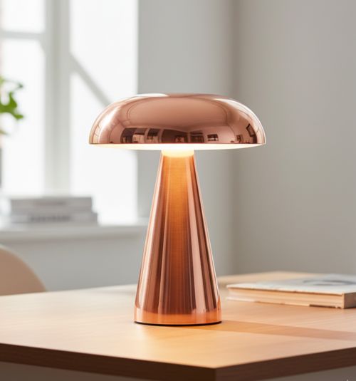 KML113 Dokunmatik Altın ROSE Lambası Cct (3 Renk Opsiyonlu) - Beyaz - Doğal beyaz - Günışığı