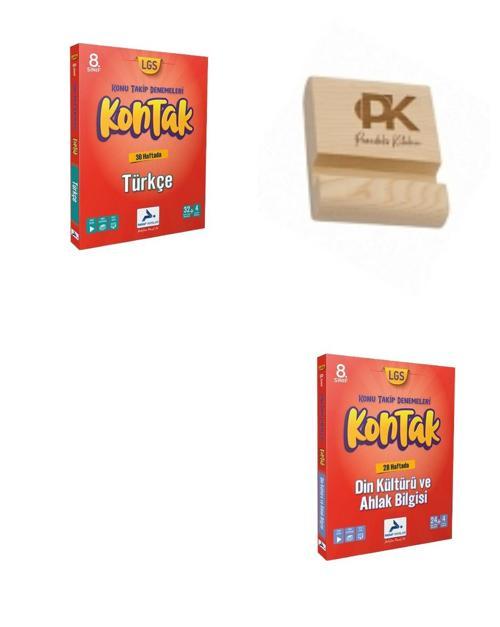 Paraf LGS 8. Sınıf Kontak Türkçe ve Din Kültürü Konu Takip Denemeleri + Telefon Standı