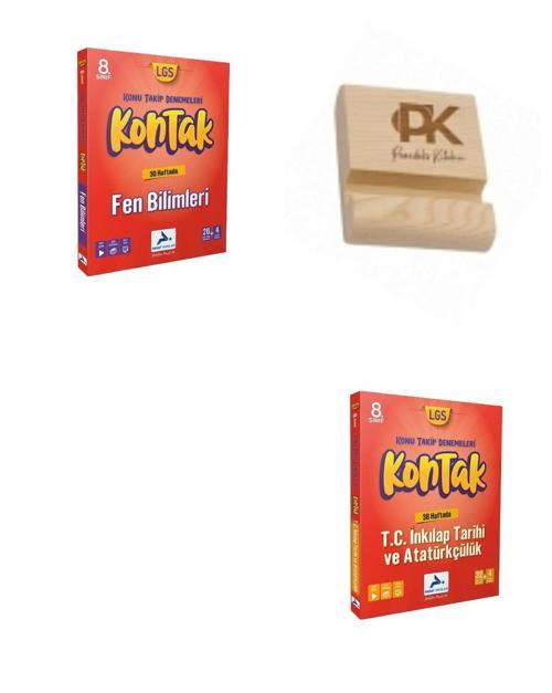 Paraf LGS 8. Sınıf Kontak Fen Bilimleri ve İnkılap Konu Takip Denemeleri + Telefon Standı