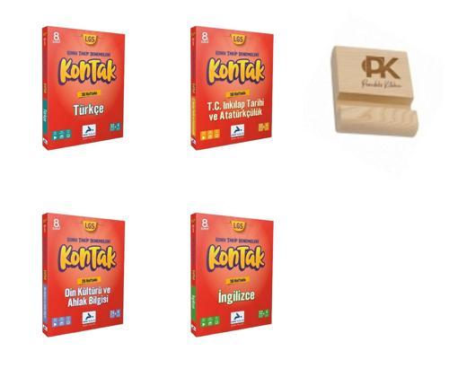 Paraf LGS 8. Sınıf Kontak Türkçe İnkılap Din Kültürü ve İngilizce Konu Takip Denemeleri 4lü Set + Telefon Standı