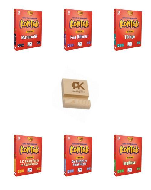 Paraf LGS 8. Sınıf Kontak Tüm Dersler Haftalık Konu Takip Denemeleri 6lı Set + Telefon Standı