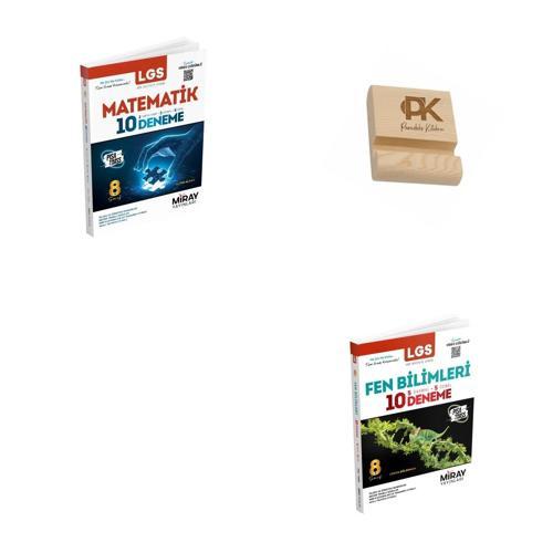 Miray LGS 8. Sınıf Matematik ve Fen Bilimleri Denemeleri + Telefon Standı