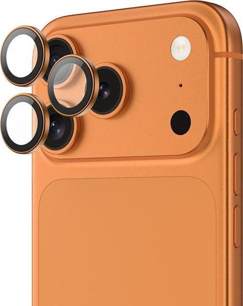 İphone 17 Pro Max Uyumlu Benks Dr Safir Kamera Lens Koruyucu Turuncu