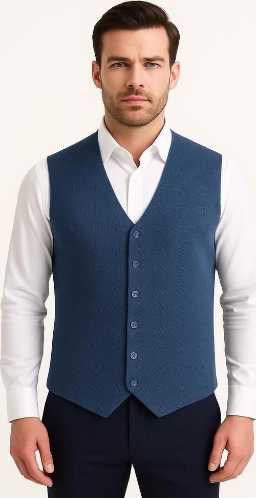 Herman Slim Fit Erkek Düğmeli Triko Yelek - 7461