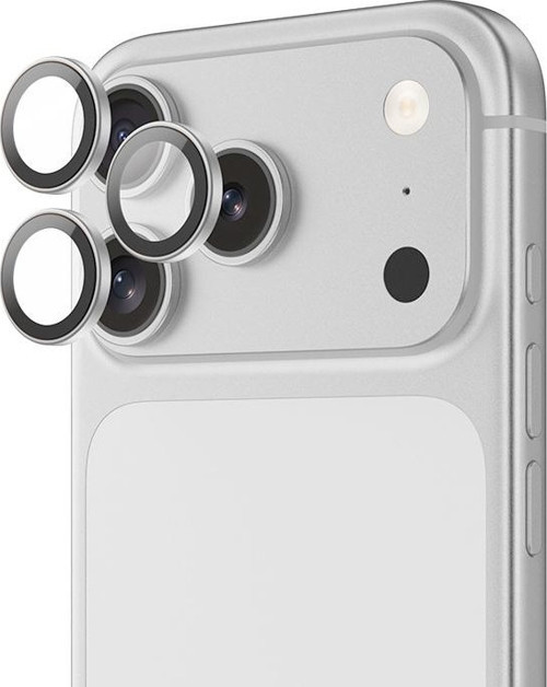 İphone 17 Pro Uyumlu Glass Warrior Cam Kamera Lens Koruyucu Gümüş