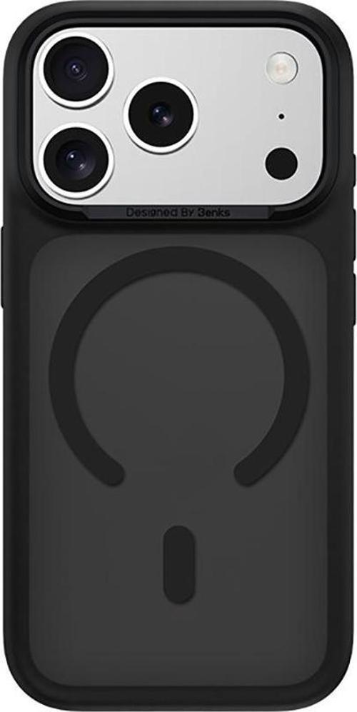 İphone 17 Pro Max Uyumlu Kılıf M-Safe Şarj Özellikli Mist C-Magnet Kapak Siyah