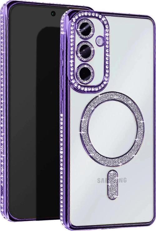 Samsung Galaxy S25 Edge Joke Simli Magneticsafe Kılıf - Derin Mor-(5796)