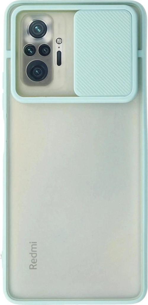 Xiaomi Redmi Note 10 Pro Kılıf Palm Buzlu Kamera Sürgülü Silikon uaz-(5796)