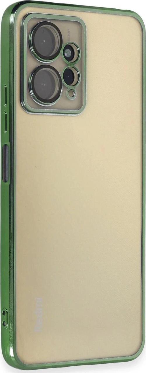 Xiaomi Redmi Note 12 4G Kılıf Lensli Silikon - Yeşil-(5796)