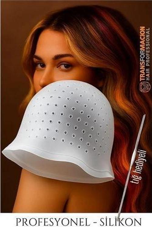 HSNET Silikon Röfle Bonesi ve Tığ Seti – Boya Tutmaz Tekrar Kullanılabilir Profesyonel Saç Açma Apar