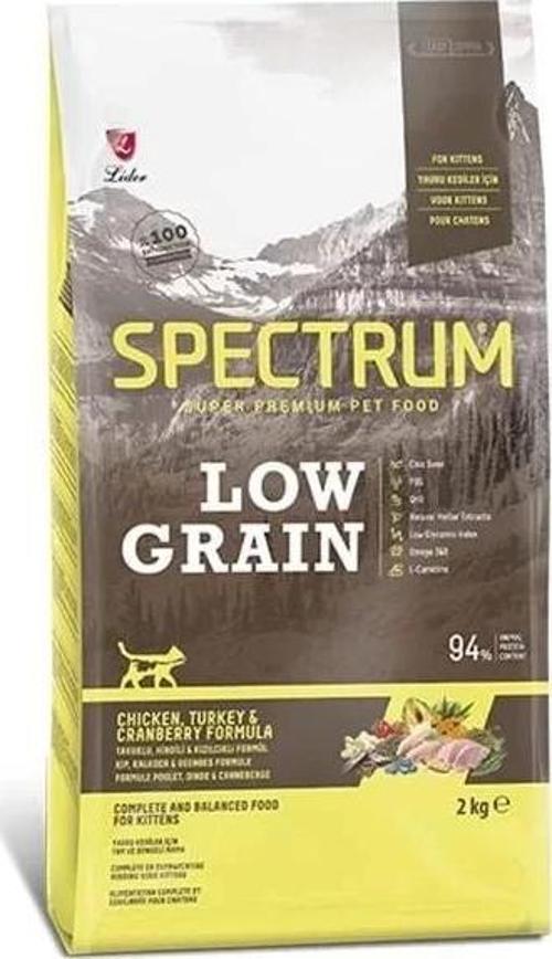 Spectrum Düşük Tahıllı Tavuklu Hindili ve Yaban Mersinli Yavru Kedi Maması 2 Kg
