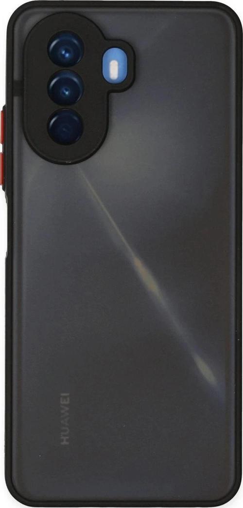 Huawei Nova Y70 Kılıf Montreal Silikon Kapak - Siyah-(5796)