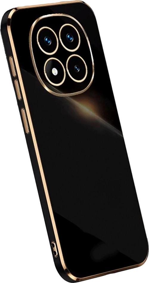 Xiaomi Redmi Note 14 Pro Plus Kılıf Volet Silikon - Siyah-(5796)