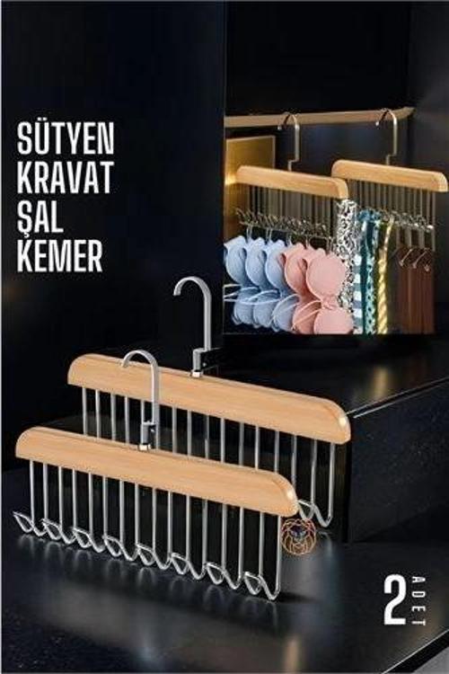 Turk Dolap İçi Askı 2 adet Sütyen Şal Kravat Kemer Çanta