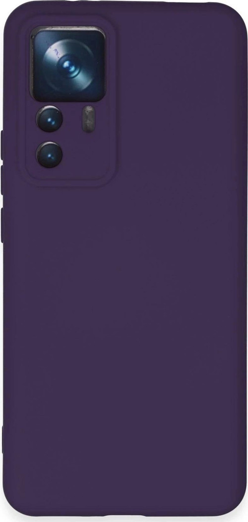 Xiaomi Mi 12T Pro Kılıf Nano içi Kadife Silikon - Mor-(5796)