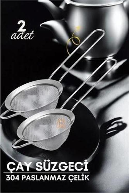 Turk Klasik Çay Süzgeci 304 Paslanmaz Çelik 2 ADET