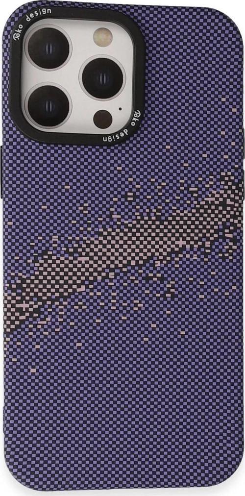 iPhone 15 Pro Max Basel Kapak - Derin Mor-(5796)