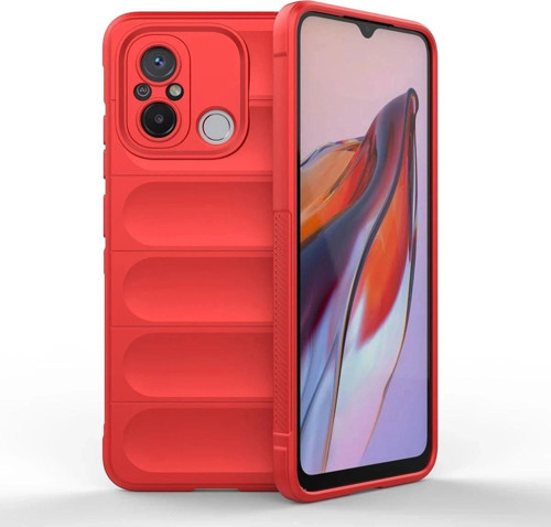 Xiaomi Redmi 12C Kılıf Optimum Silikon - Kırmızı-(5796)