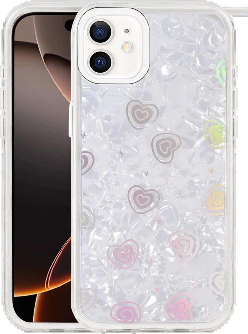 Apple iPhone 11 Lumi Desenli Kapak - Beyaz-(5796)