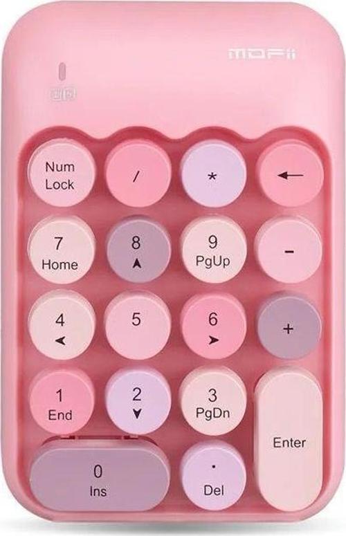 Kablosuz Retro Numpad 18 Tuşlu Numerik Muhasebe Ofis Klavyesi
