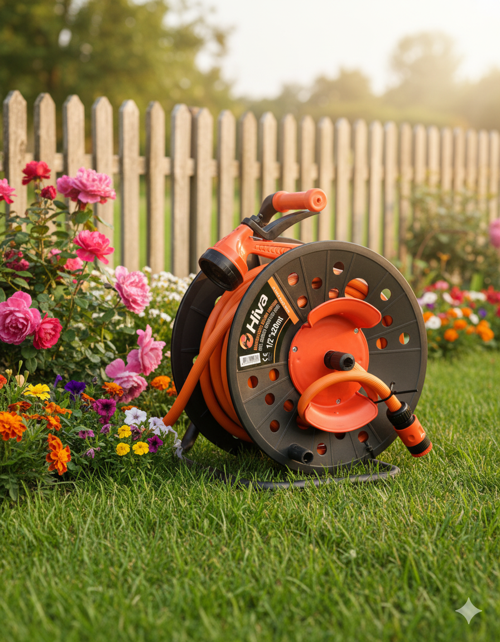 Hiva HB0020 20 Metre Makaralı Bahçe Sulama Hortumu