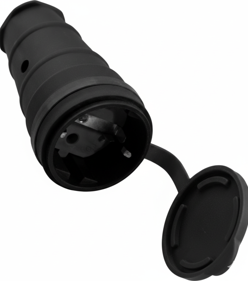 HV4118 – 1×16A Monofaze Topraklı Dişi Fiş (Earthed Female Plug)