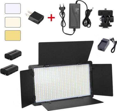600 Led Pro Led-600 Youtube Video Işık Panelli Kamera Işığı Batarya Şarj Dahil Çift Batarya