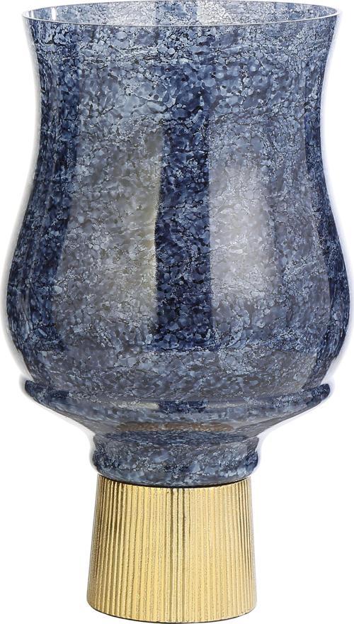 BLUE MOZAİK GOLD KAİDELİ VAZO ORTA 17*17*28 CM AK.JB0151