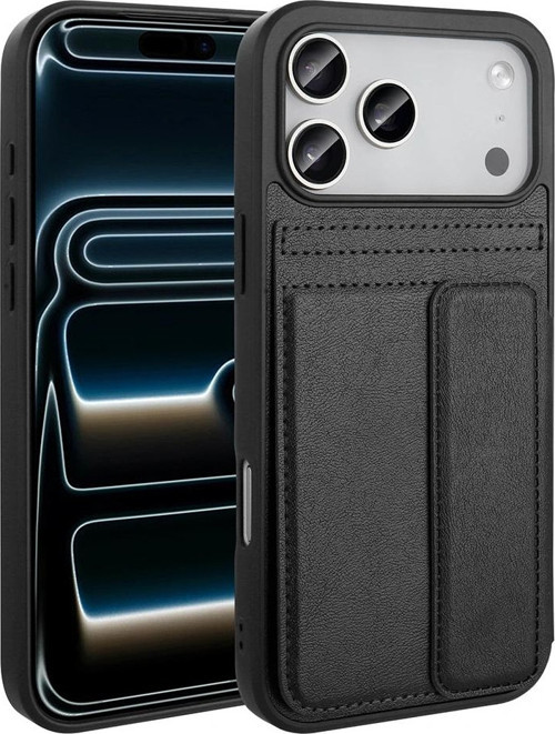 Apple İphone 17 Pro Kılıf Pu Deri Kartlıklı Zore Sevilla Kapak
