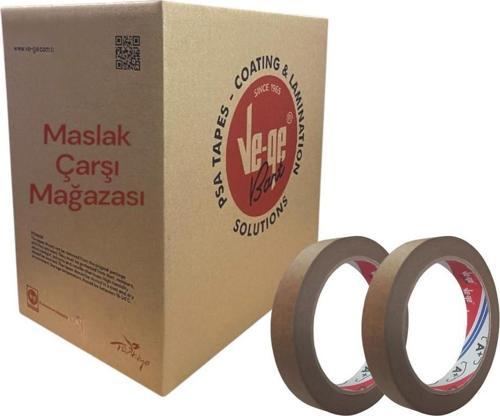 Maskeleme Bandı Ve-Ge A+ Plus 18mm x 35m Kahverengi (Koli İçi 96 Adet)