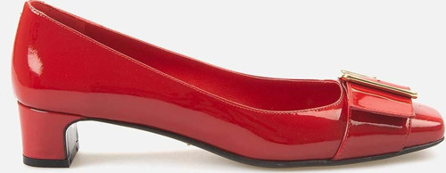Kadın Rugan Enjeksiyon Kösele Taban Kırmızı Parlak Gece & Abiye Ayakkabı