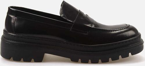 Erkek Hakiki Deri Eva Taban Siyah Günlük Ayakkabı